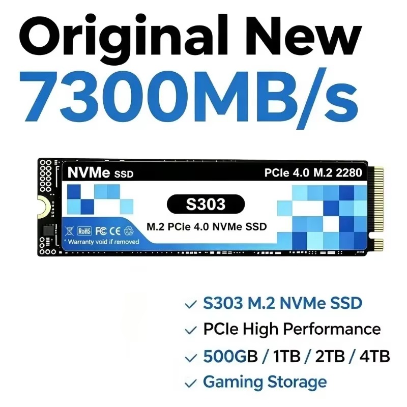 SSD interne S303 M.2 NVMe, 500 - M.2 Nvme 4Tb Pcie 4.0 Ssd avis et prix